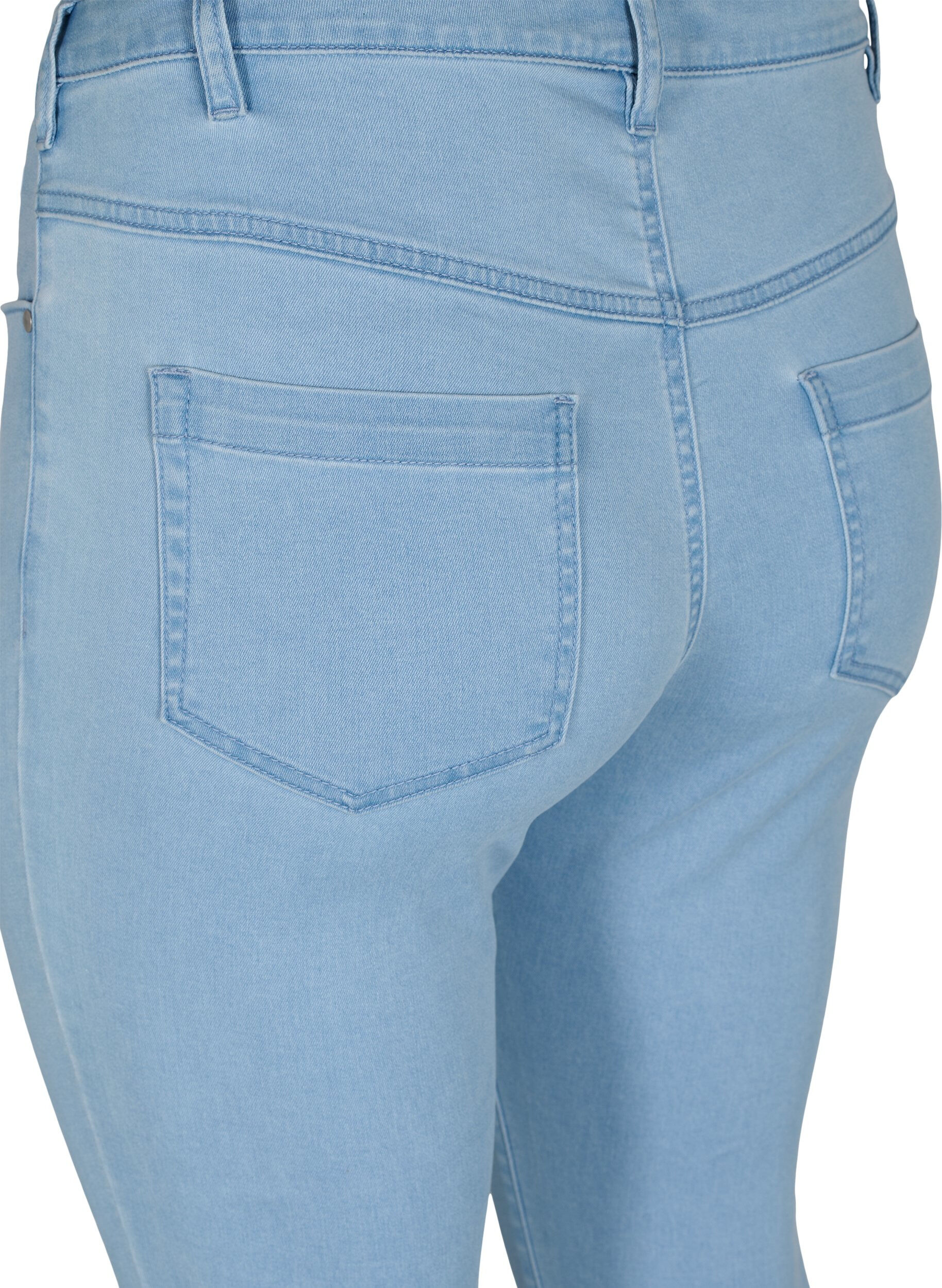 ZizziSuper waskie jeansy Amy z wysokim stanem, Ex Lt Blue, Packshot image number 3