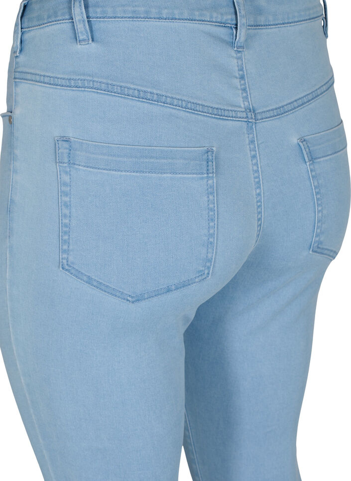 Super waskie jeansy Amy z wysokim stanem, Ex Lt Blue, Packshot image number 3