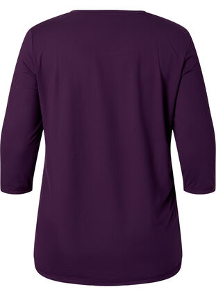 Koszulka do cwiczen z rekawami 3/4, Purple Pennant, Packshot image number 1