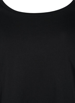 Podstawowa bawelniana bluzka (2-pack), Black/Bright W, Packshot image number 2