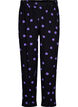 Wiskozowe spodnie w kropki, Black w. Purple Dot, Packshot image number 0