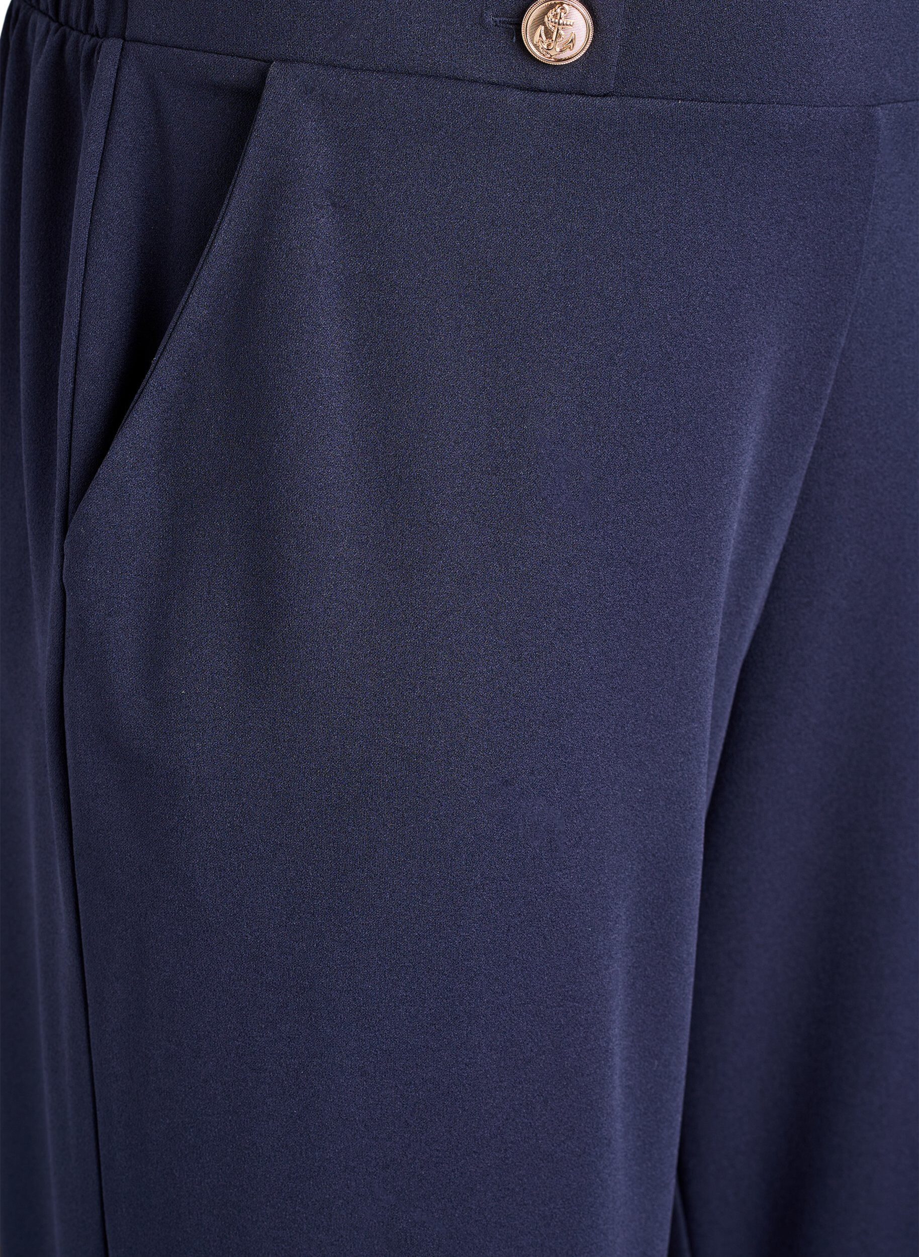 ZizziLuzne spodnie z kieszeniami, Niebieskie, Packshot image number 2