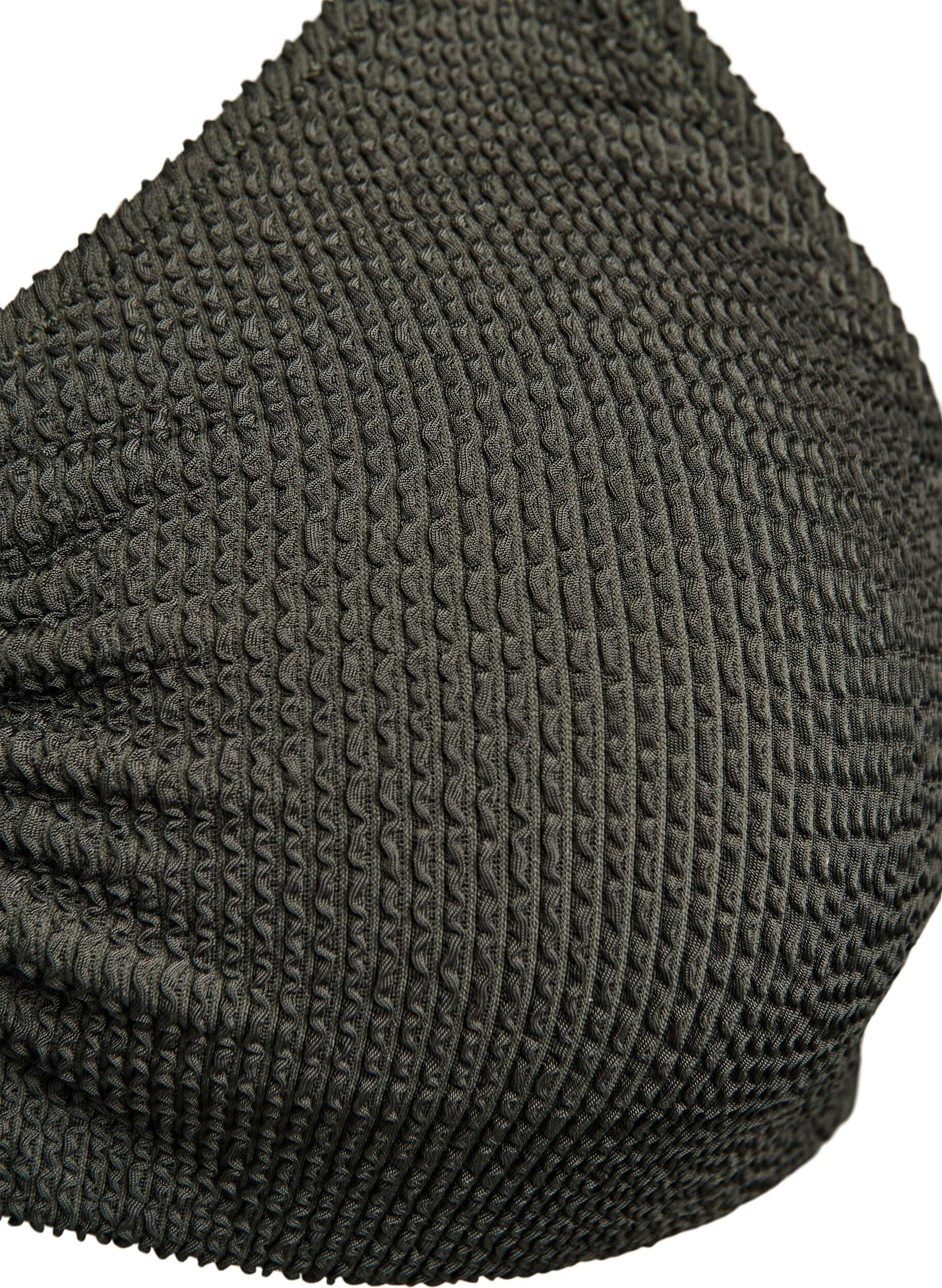 Zizzi G&oacute;ra od bikini z faktura i eleganckim detalem, Zielony, Packshot image number 2