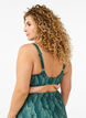 Usztywniany stanik bikini z nadrukiem, Zielony, Model image number 2