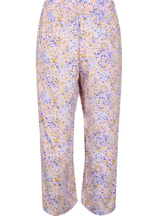 Luzne spodnie z wiskozy z nadrukiem na calej powierzchni, Cameo Pink AOP, Packshot image number 1
