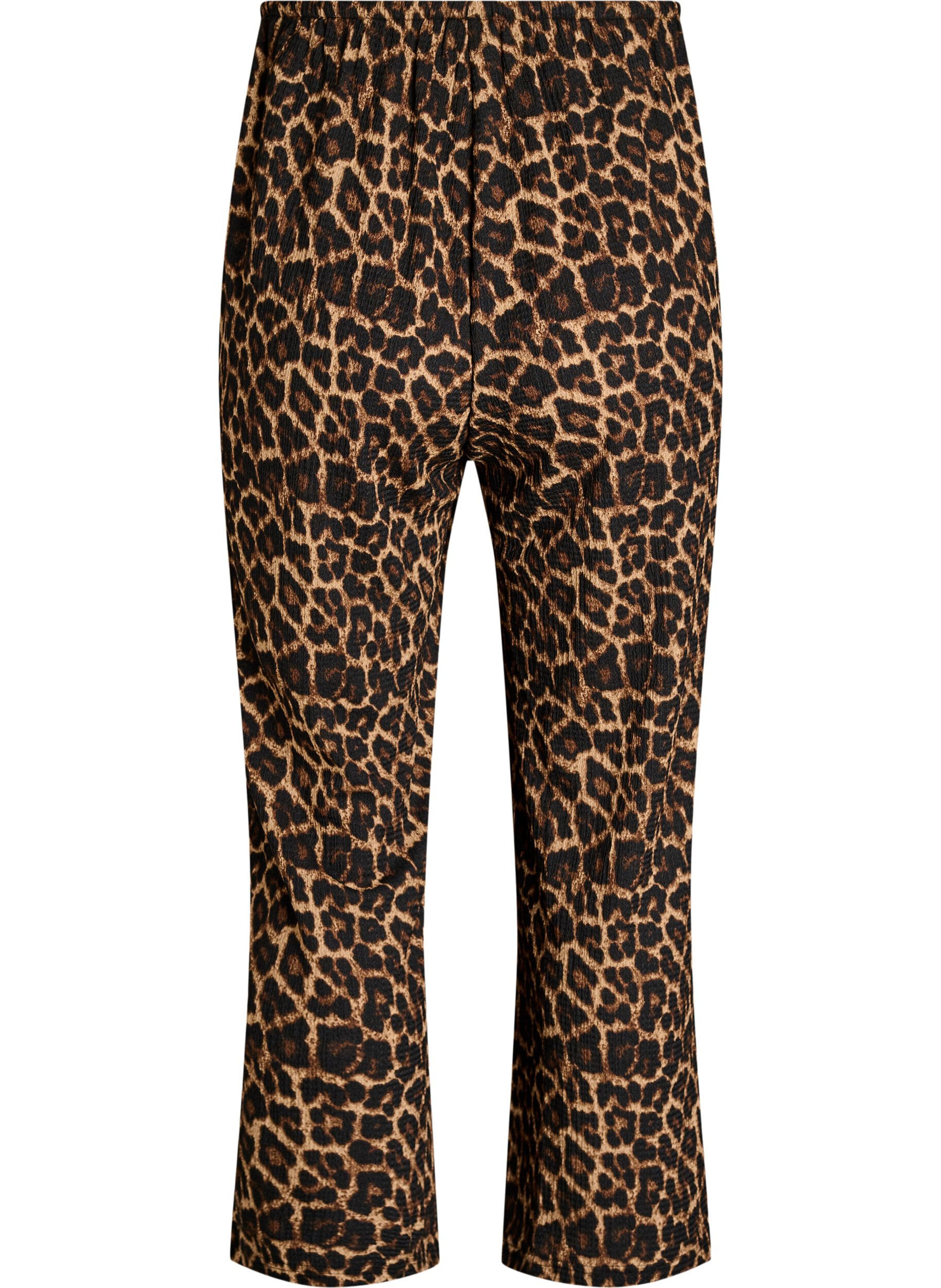 Zizzi Spodnie o szerokich nogawkach ze szlachetnej, lekkiej tkaniny, Czarne, Packshot image number 1