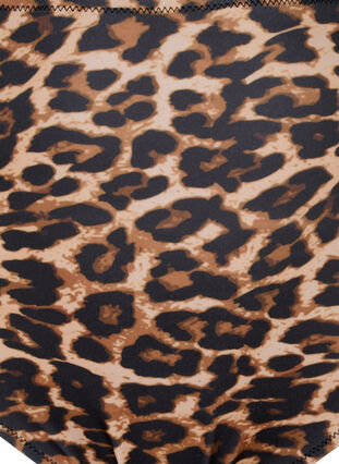 Dól od bikini z wysokim stanem i nadrukiem w panterke, Leopard Print, Packshot image number 2