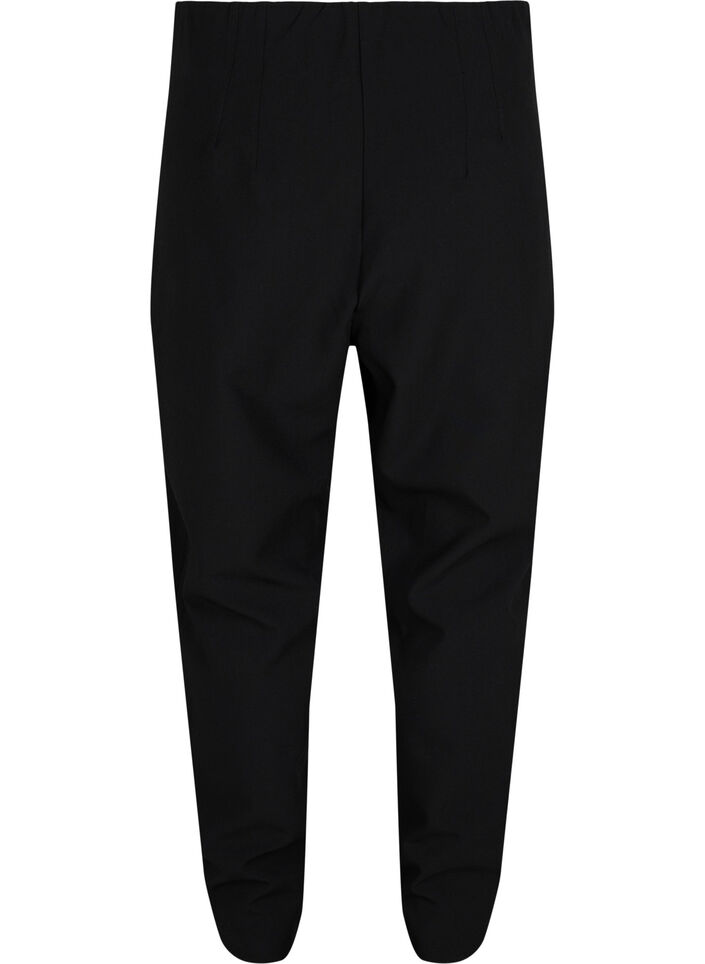 Classic high-waisted trousers, Black, Packshot image number 1