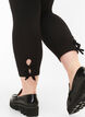 Legginsy 3/4 z kokarda, z wiskozy, Black, Model image number 2