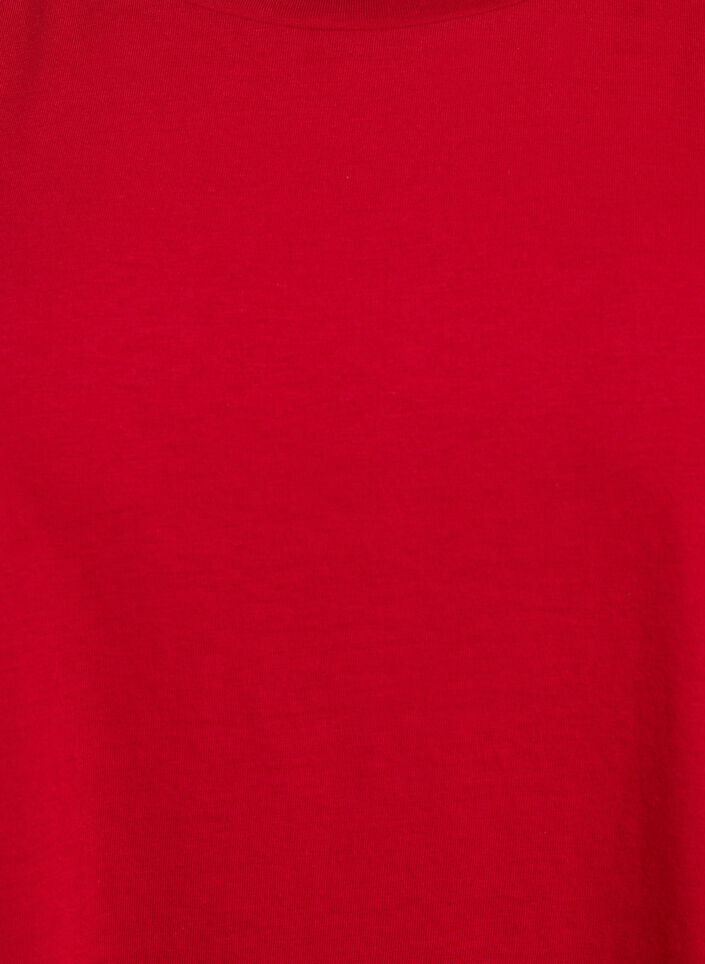 T-shirt z kr&oacute;tkim rekawem z mieszanki bawelny, Czerwony, Packshot image number 2