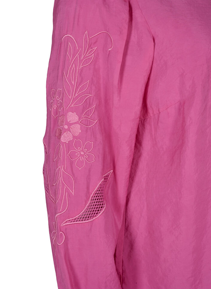 Bluzka z modalu TENCEL™ z haftowanymi detalami, Phlox Pink, Packshot image number 3