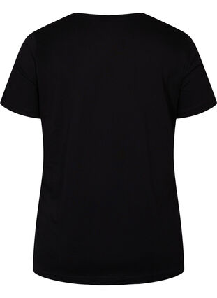 Bawelniana koszulka z krótkimi rekawami i nadrukiem, Black Love, Packshot image number 1