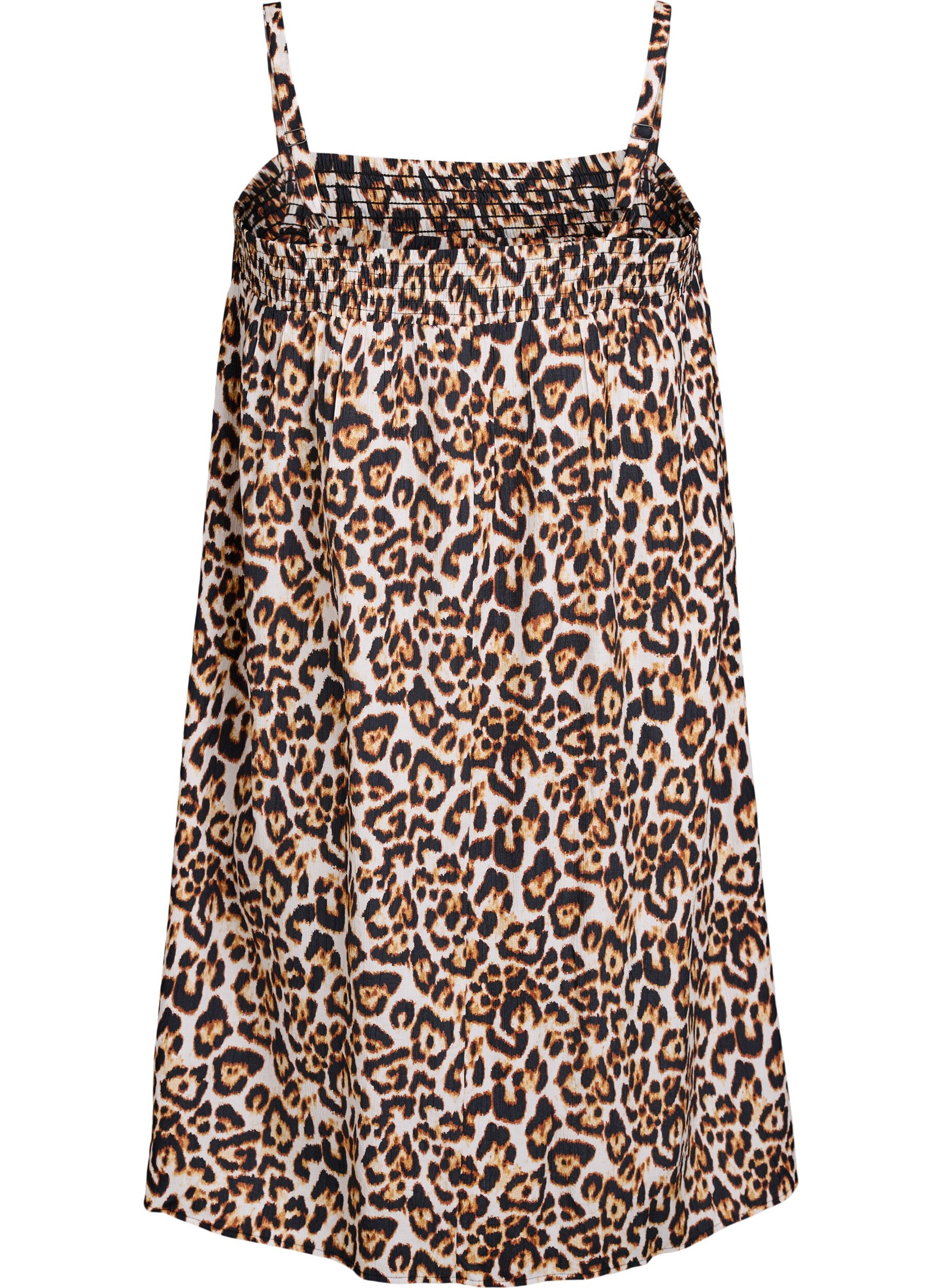 Zizzi Kr&oacute;tka sukienka z wiskozy na ramiaczkach spaghetti, Beżowy, Packshot image number 1