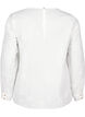 Bluzka z dlugim rekawem i haftem, Biały, Packshot image number 1
