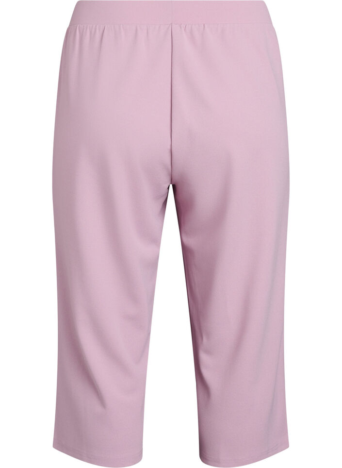 FLASH - Spodnie 3/4 o luznym kroju z wysokim stanem, R&oacute;żowy, Packshot image number 1