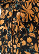Bawelniana bluzka w kwiaty z wiazaniem, Pomarańczowy, Packshot image number 3