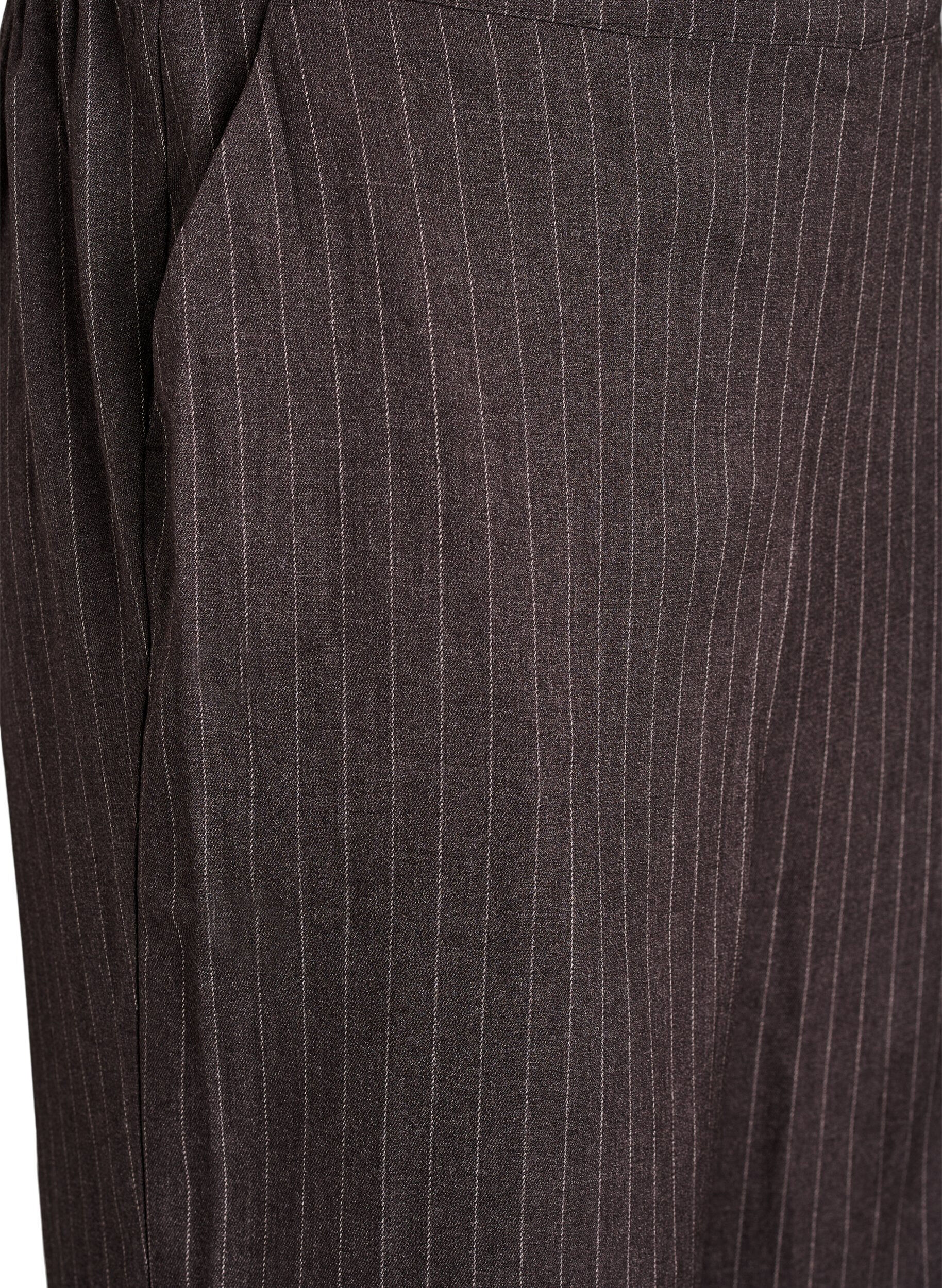 Zizzi Spodnie z szerokimi nogawkami i wysokim stanem, Brązowy, Packshot image number 2