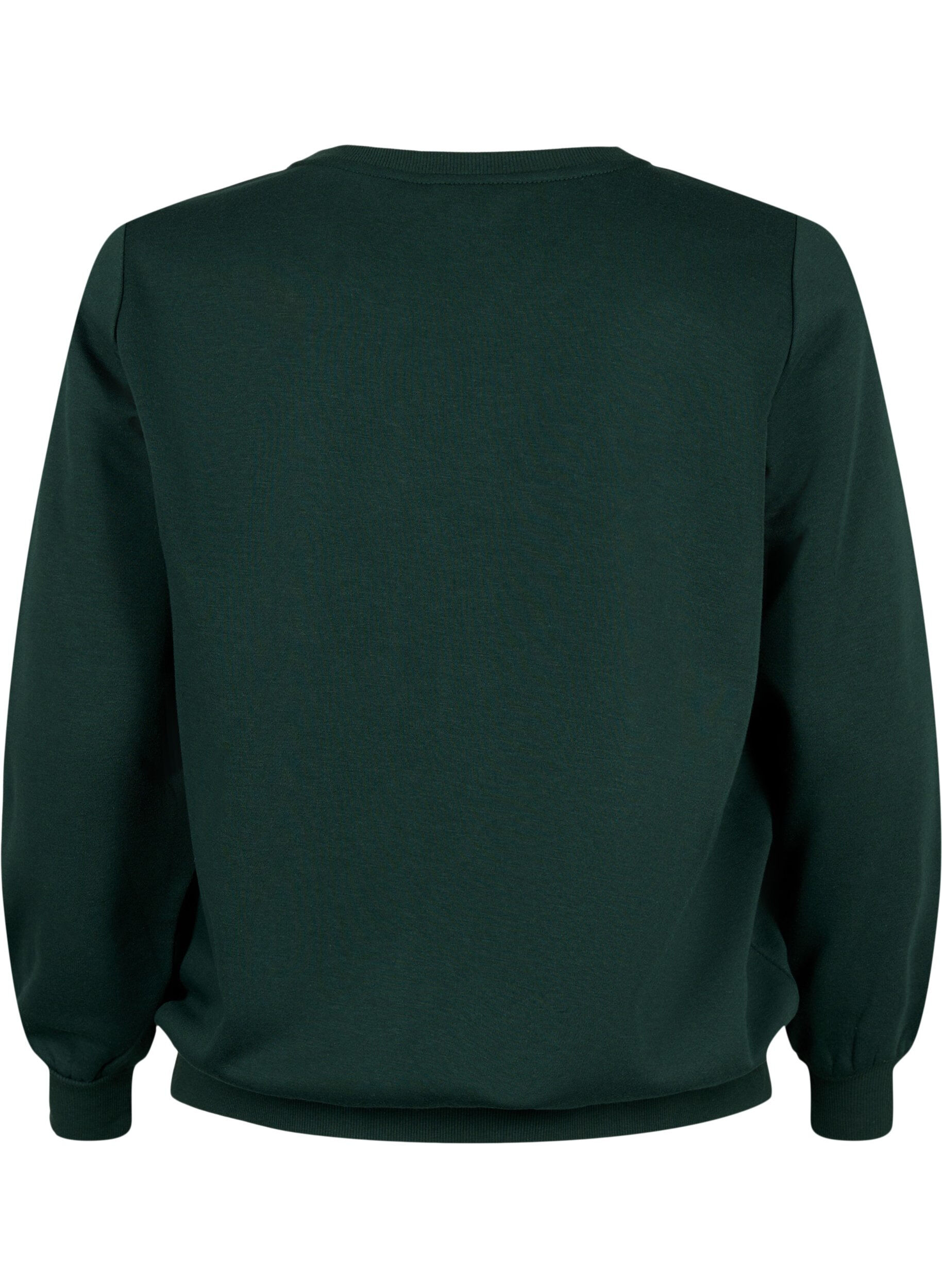 Zizzi Swiateczna bluza, Scarab SWEATER, Packshot image number 1