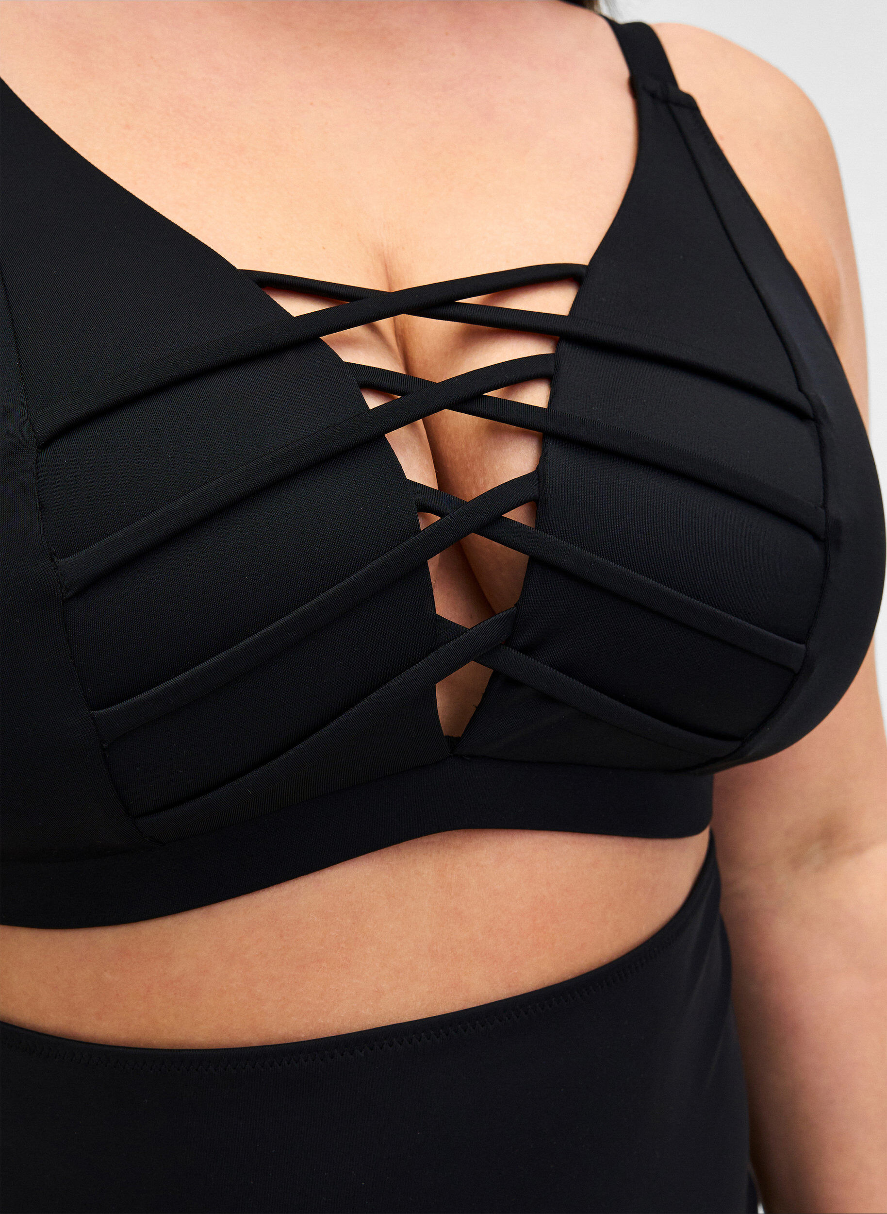 Zizzi G&oacute;ra od bikini, Czarne, Model image number 3