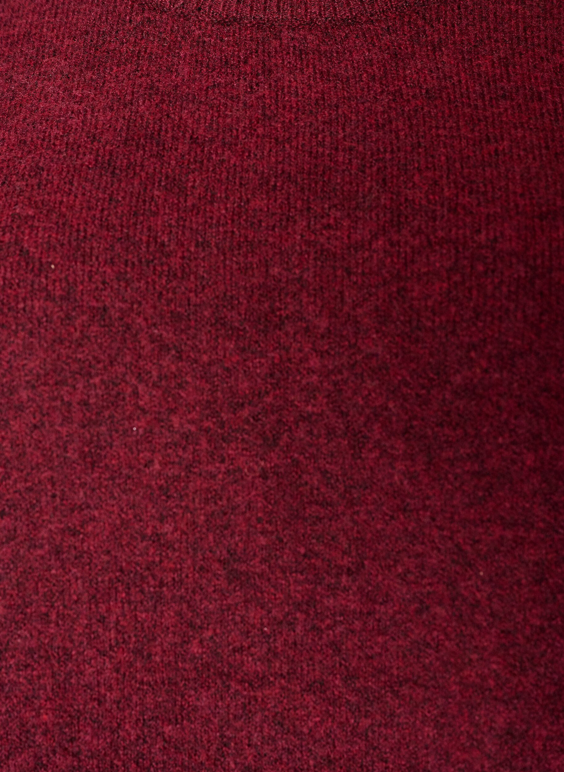 ZizziLuzna dzianinowa bluzka z kr&oacute;tkim rekawem, Czerwony, Packshot image number 2
