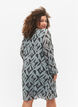 Sukienka z dlugim rekawem i dekoltem w szpic, Graphic Leaf, Model image number 1
