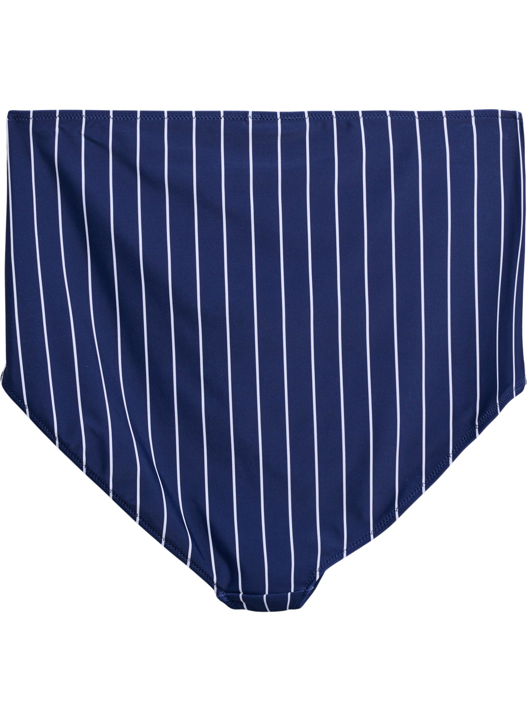 Zizzi Figi damskie bikini z nadrukiem i wysokim stanem, Niebieskie, Packshot image number 1