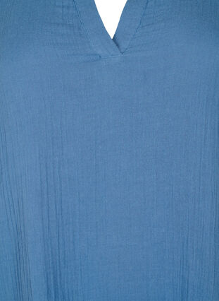 Sukienka z krótkim rekawem wykonana w 100 % z bawelny, Moonlight Blue, Packshot image number 2