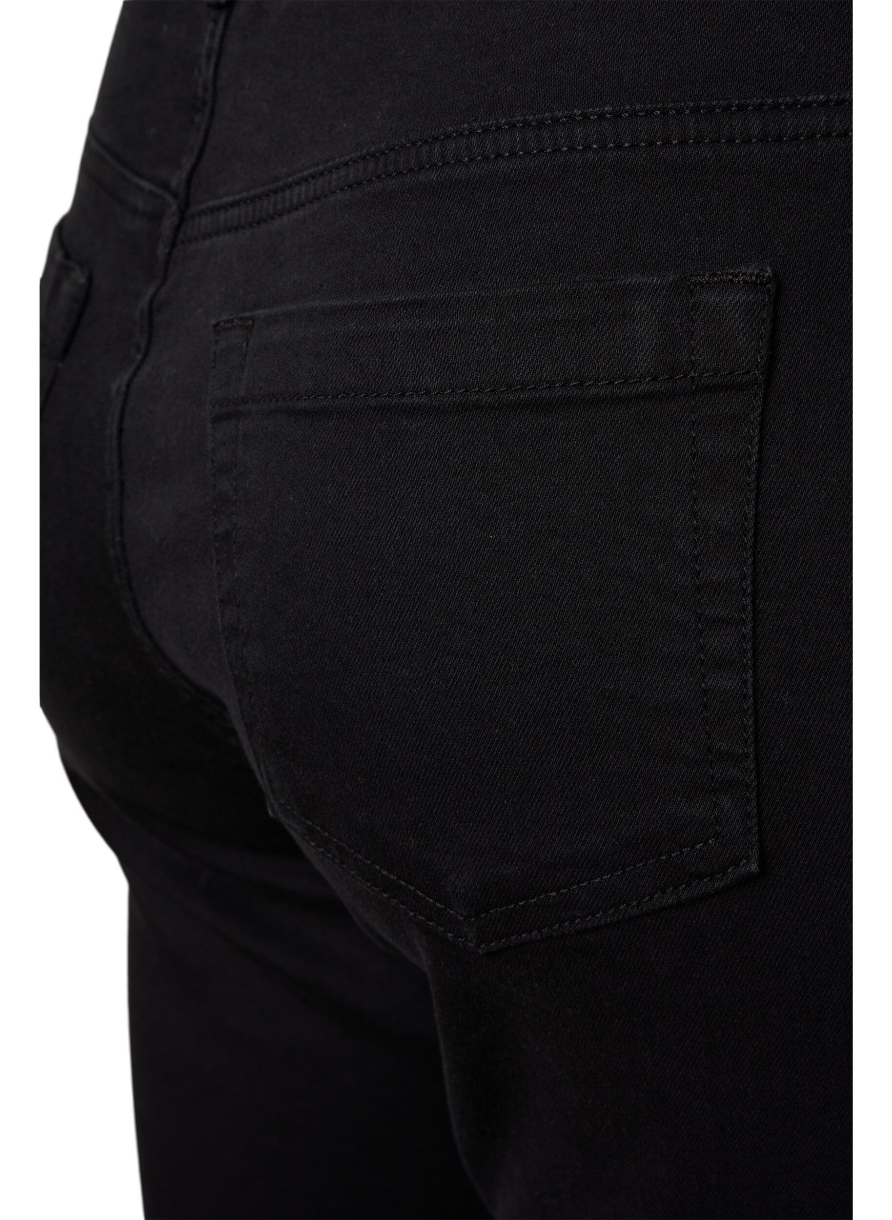 Zizzi Jeansy typu bootcut Ellen z wysoka talia, Czarne, Packshot image number 3