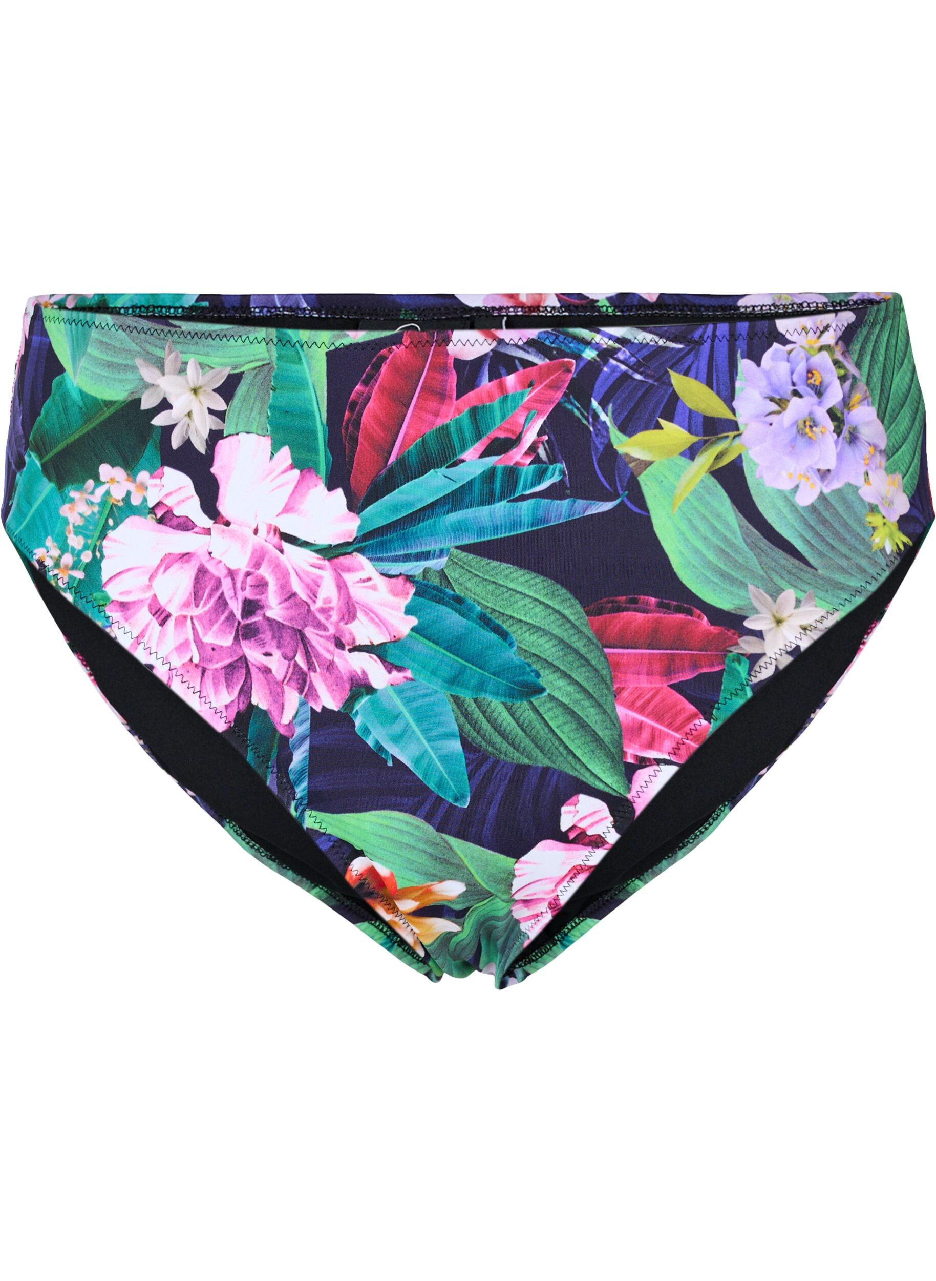 Zizzi D&oacute;l bikini z wysokim stanem, Flower Print, Packshot image number 0