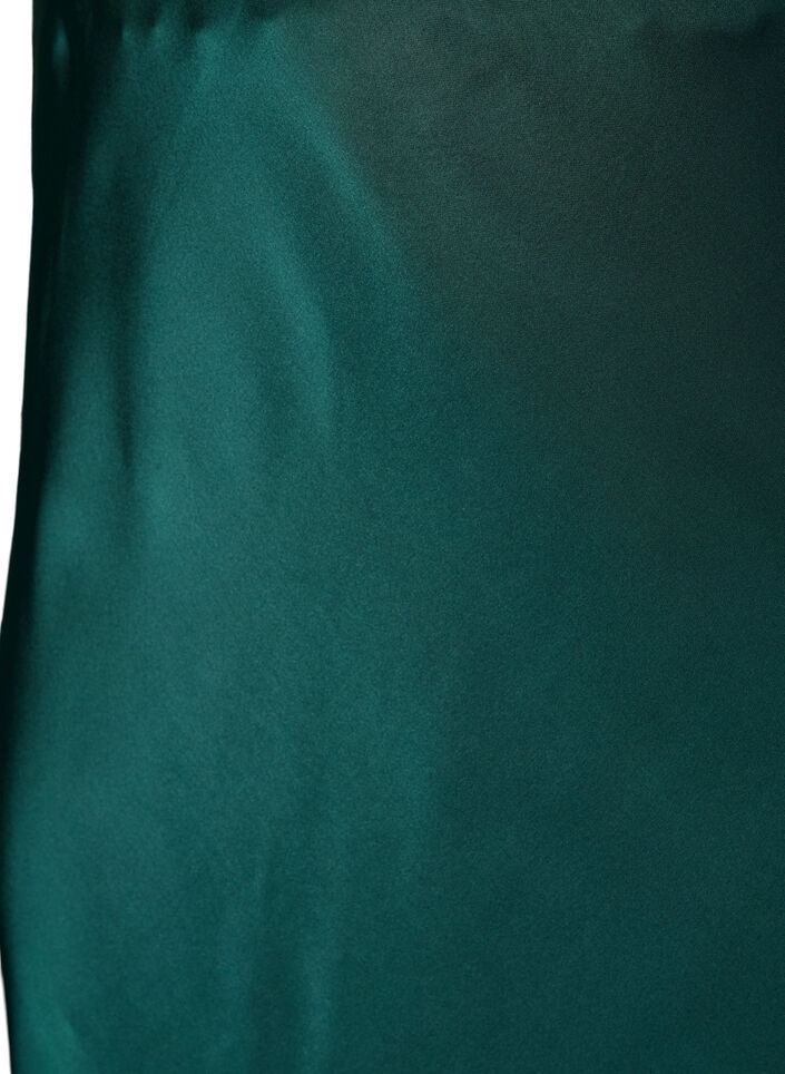 Satynowa sp&oacute;dnica midi, Zielony, Packshot image number 2