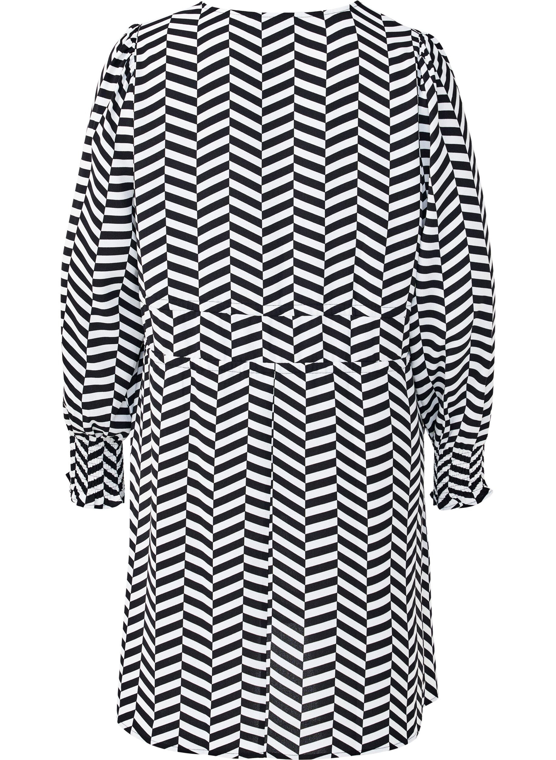 Zizzi Sukienka z wiazanymi paskami w talii, Czarne, Packshot image number 1