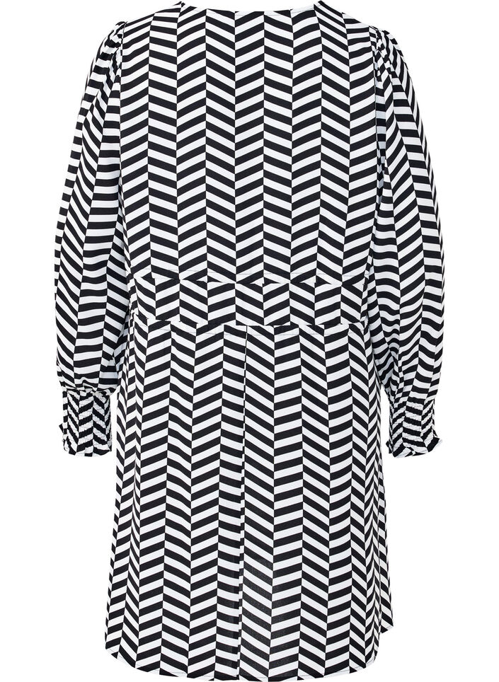 Sukienka z wiazanymi paskami w talii, Czarne, Packshot image number 1