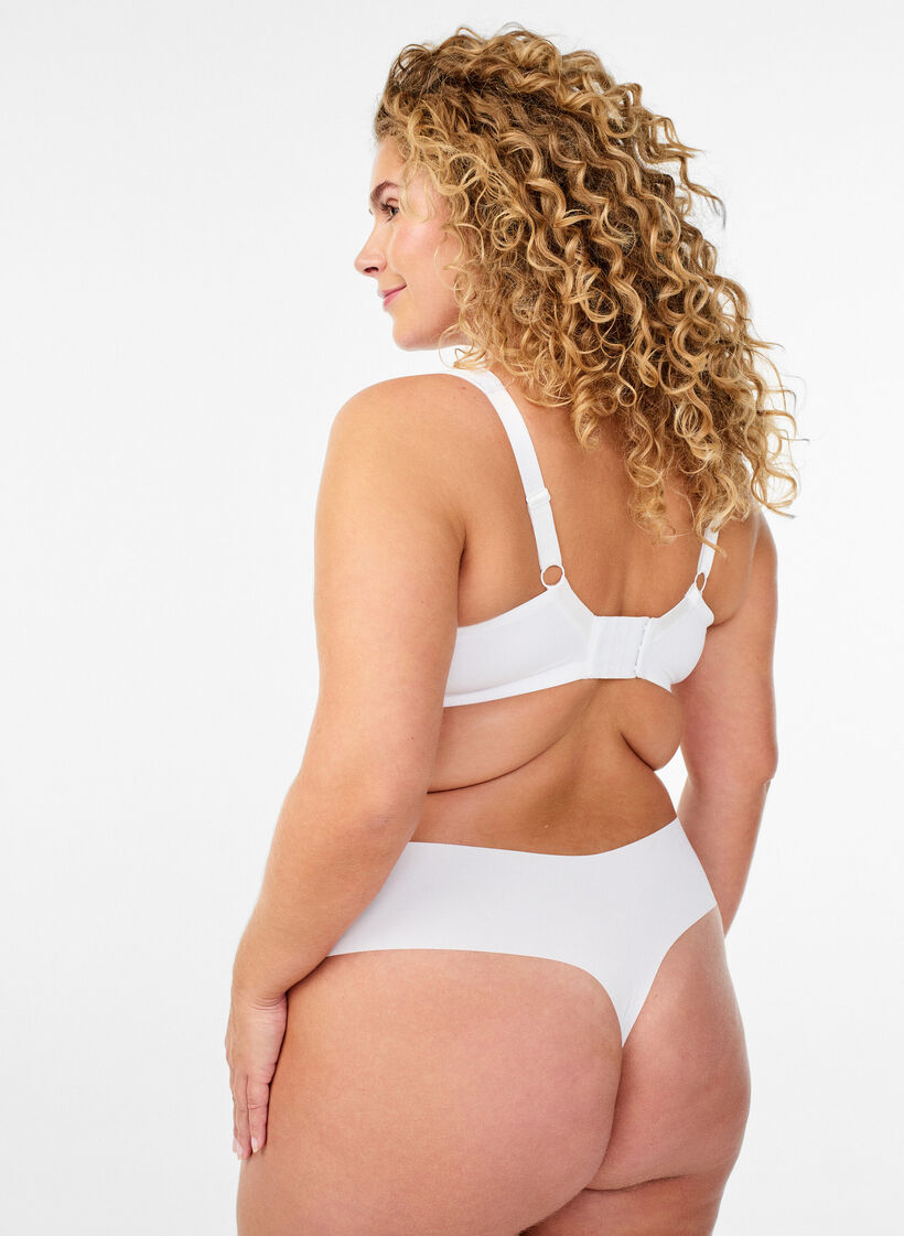 Biustonosz typu minimizer z wyscielanymi ramiaczkami, Biały, Model image number 2