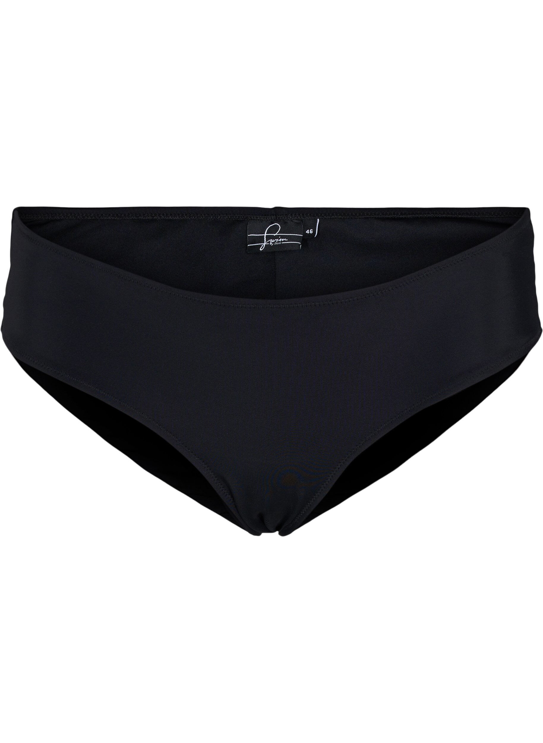 Zizzi D&oacute;l bikini z regularnym stanem, Black, Packshot image number 0