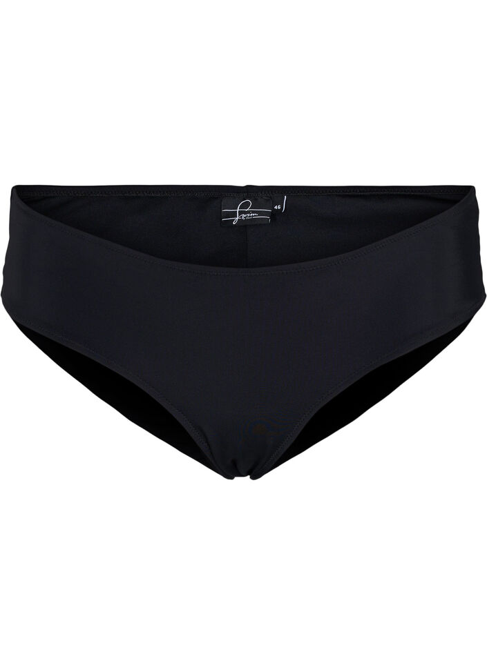 Dól bikini z regularnym stanem, Black, Packshot image number 0
