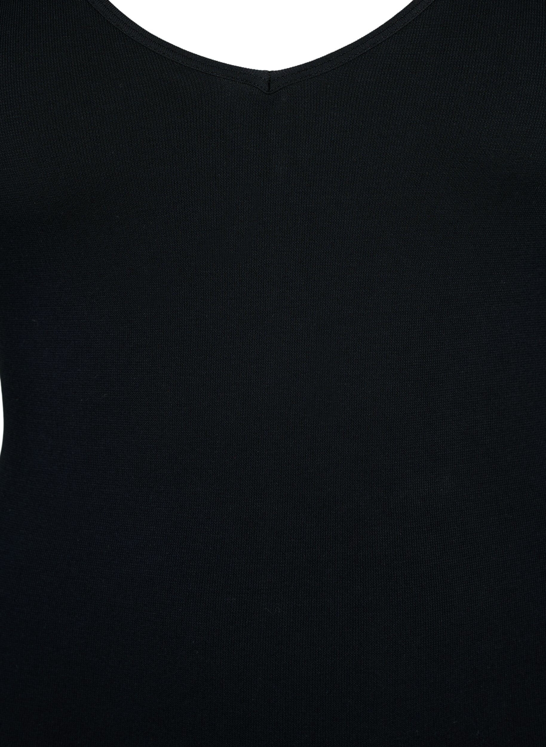 Zizzi Bezszwowy top z&nbsp;modalu, Black, Packshot image number 2