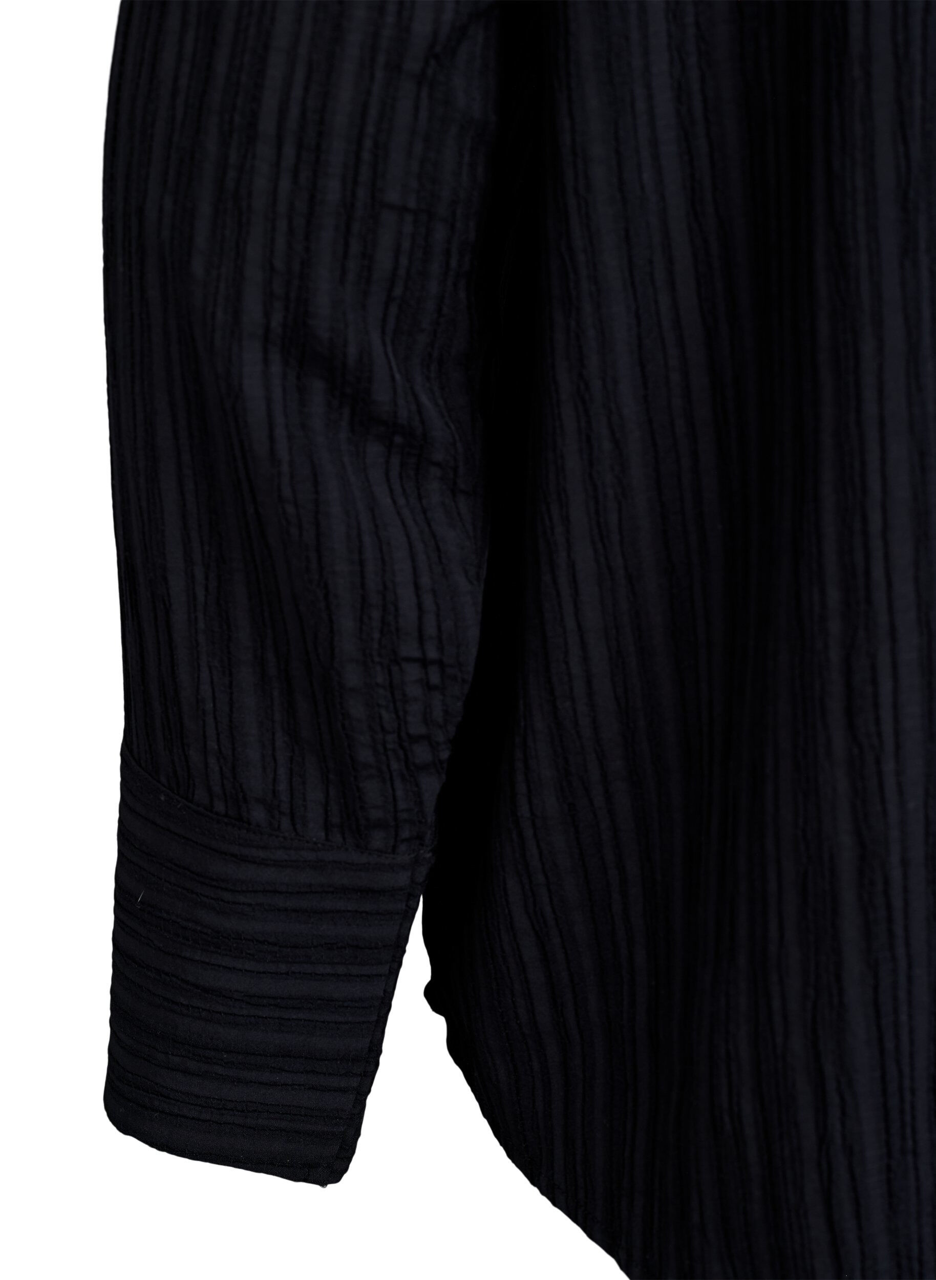 Zizzi FLASH - Koszula z faktura, Czarne, Packshot image number 3