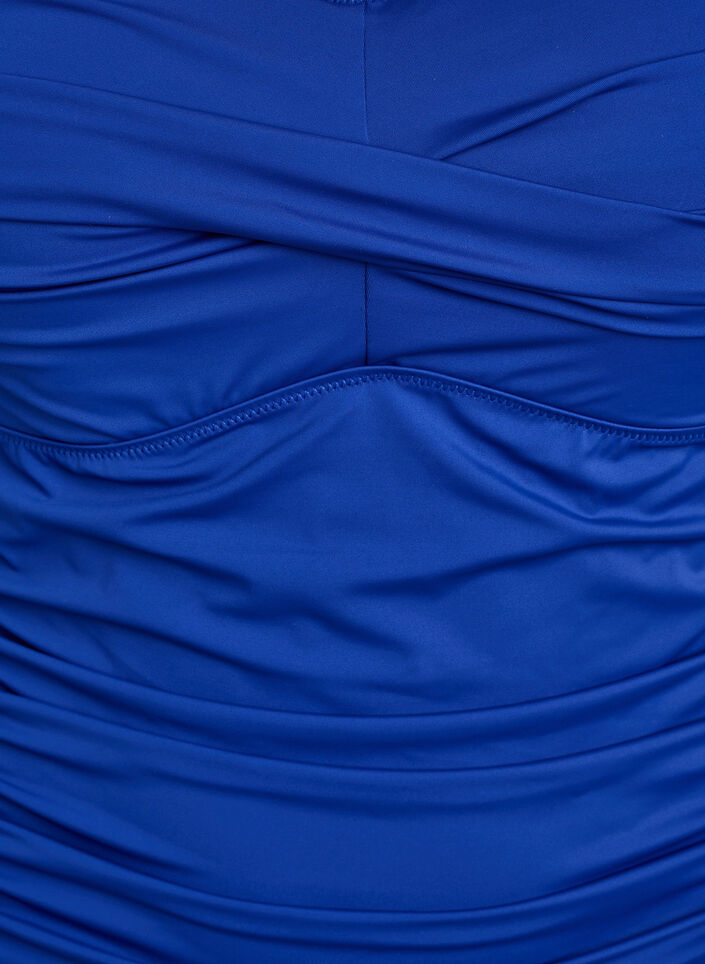 Str&oacute;j kapielowy z wkladkami i drapowaniem, Niebieskie, Packshot image number 2