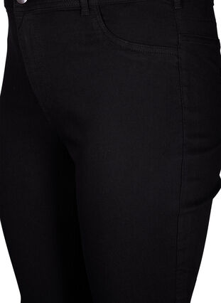 Mocno dopasowane jeansy Amy z wysokim stanem, Black, Packshot image number 2