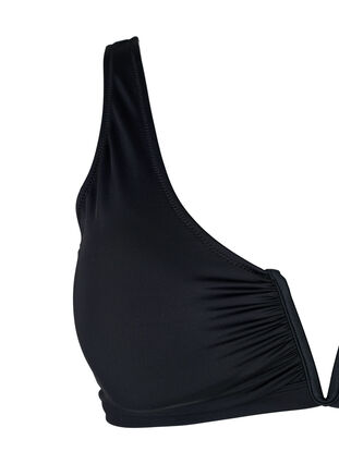 Góra od bikini z fiszbina w szpic i wyjmowanymi wkladkami, Black, Packshot image number 2