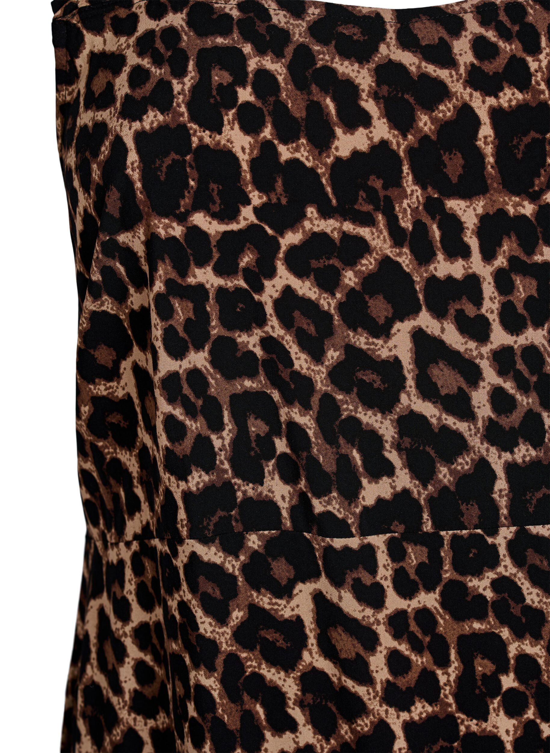 Zizzi Letnia sukienka na szerokich ramiaczkach, Brązowy, Packshot image number 2