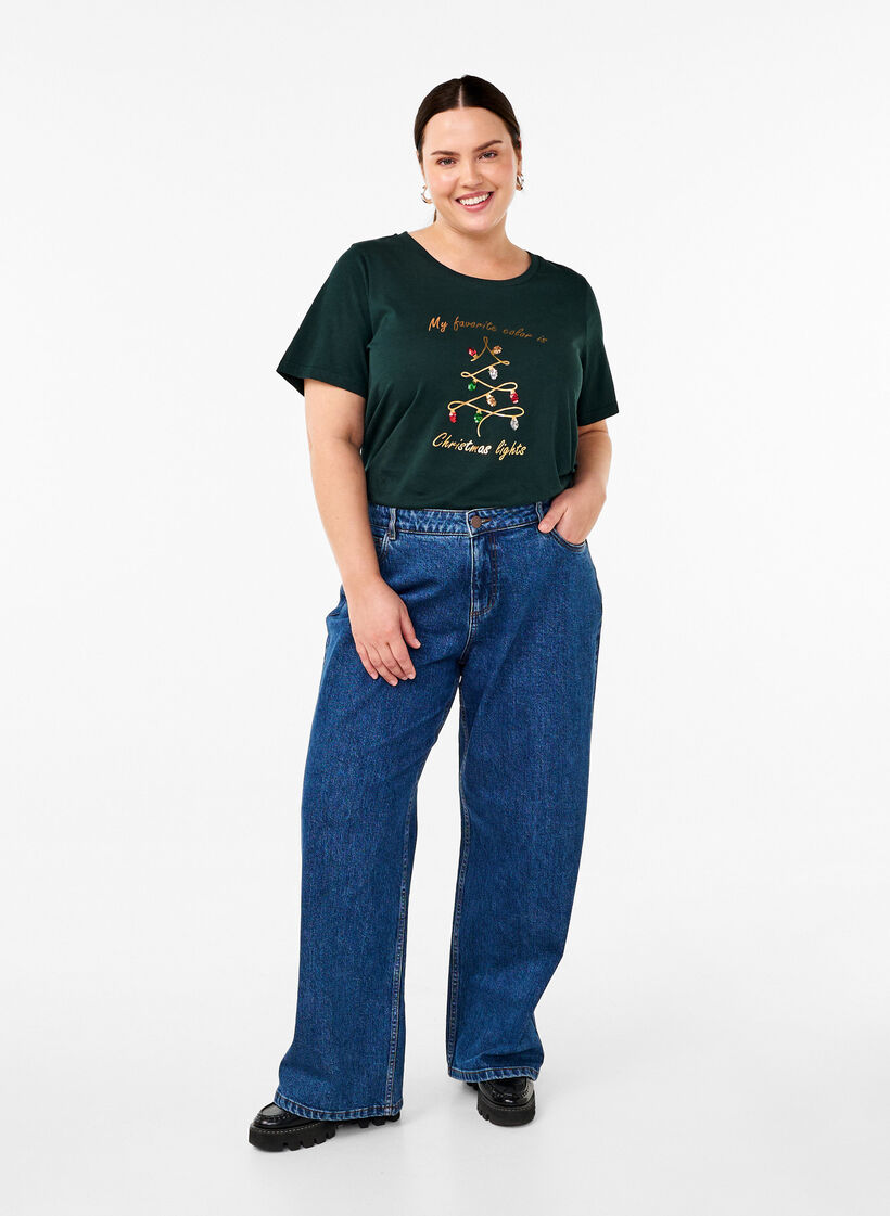 Swiateczne koszulki z 100% bawelny, Scarab w. Tree, Model image number 2