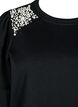 Bluza z perlowymi detalami, Black, Packshot image number 2