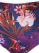 Doly bikini w kwiaty z wysokim stanem, Fioletowy, Packshot image number 2