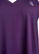 Sportowy top z dekoltem w szpic, Fioletowy, Packshot image number 2