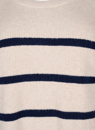 Sweter o splocie prazkowanym w paski, P.Stone/Navy.B.Mel., Packshot image number 2