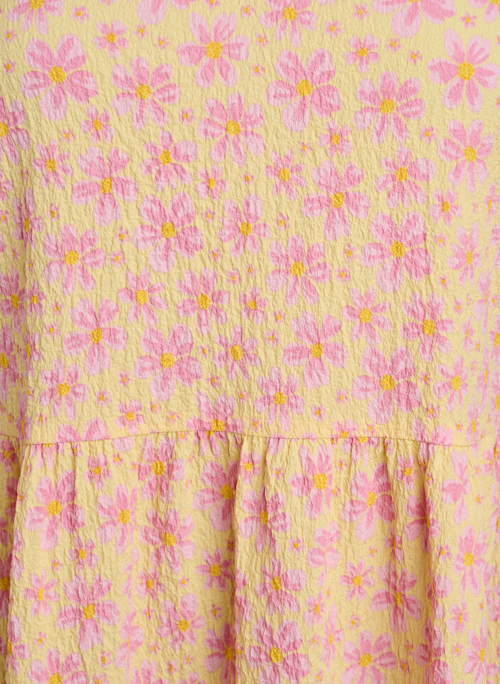 Kr&oacute;tka sukienka o kroju A, Ż&oacute;łty, Packshot image number 2