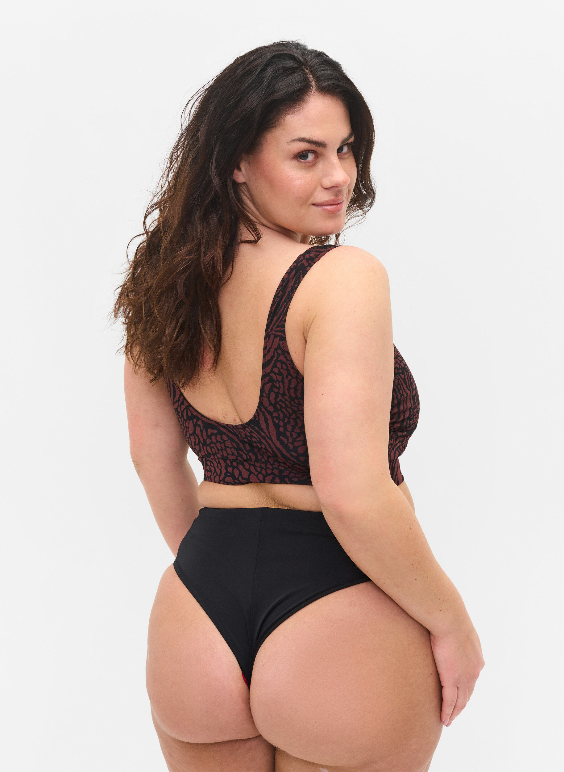 Zizzi D&oacute;l bikini z regularnym stanem, Black, Model image number 1
