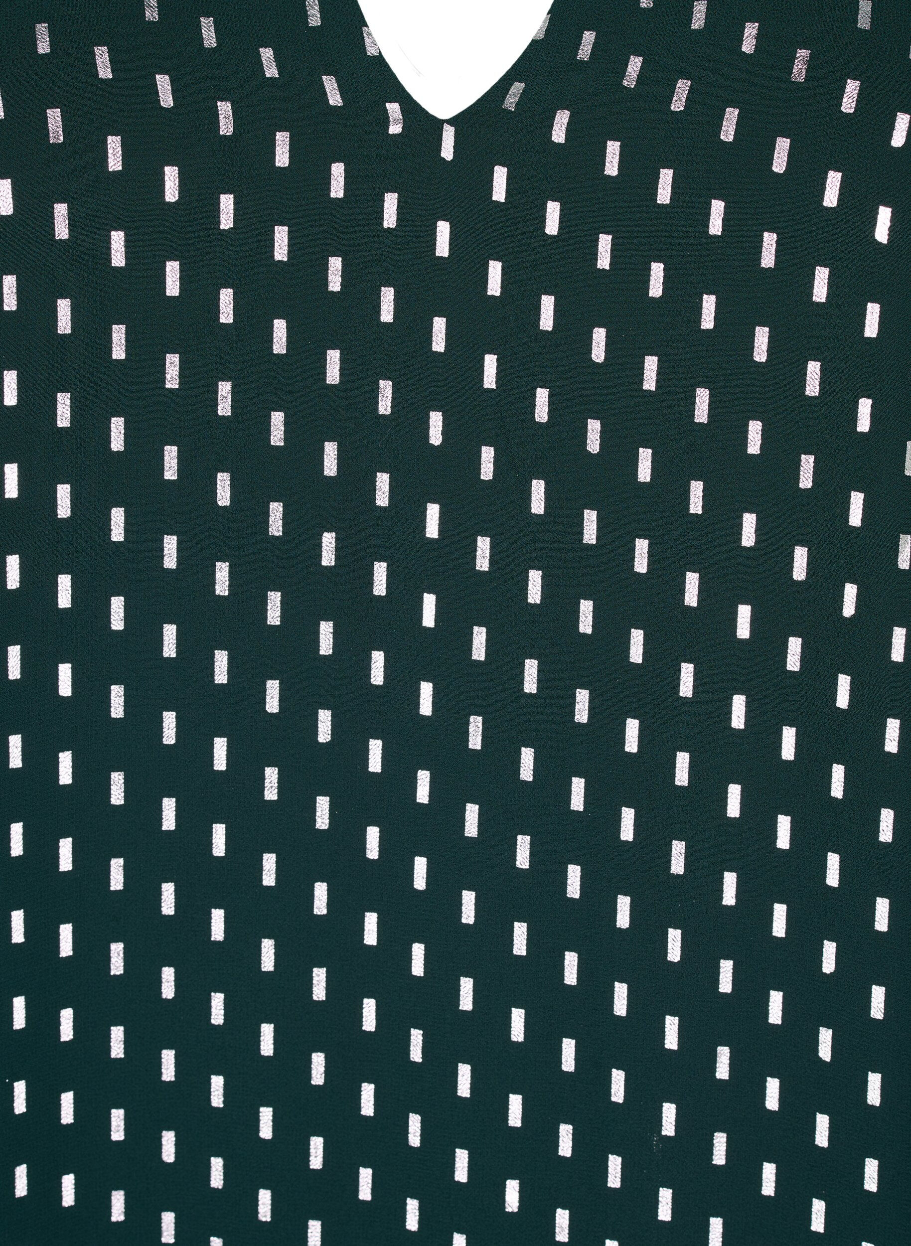 Zizzi Sukienka z dlugimi rekawami i foliowym nadrukiem, Scarab w. Silver, Packshot image number 2