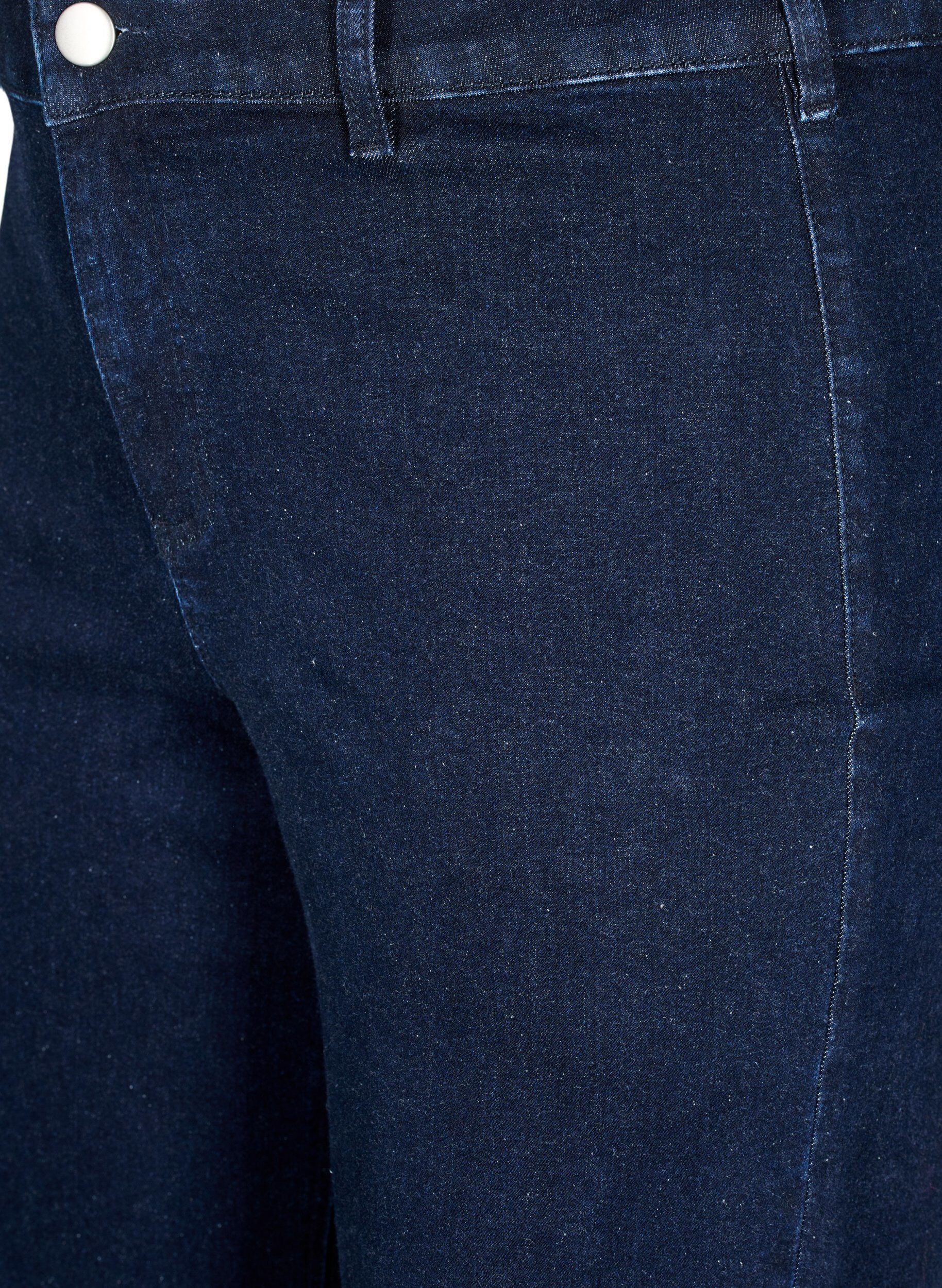 Zizzi  Jeansy z wysokim stanem i szerokimi nogawkami, Niebieskie, Packshot image number 2